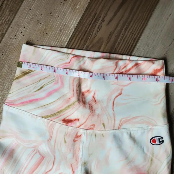 NWT Champion Pink Marble High-Rise Leggings Women's Size Small - Picture 9 of 12